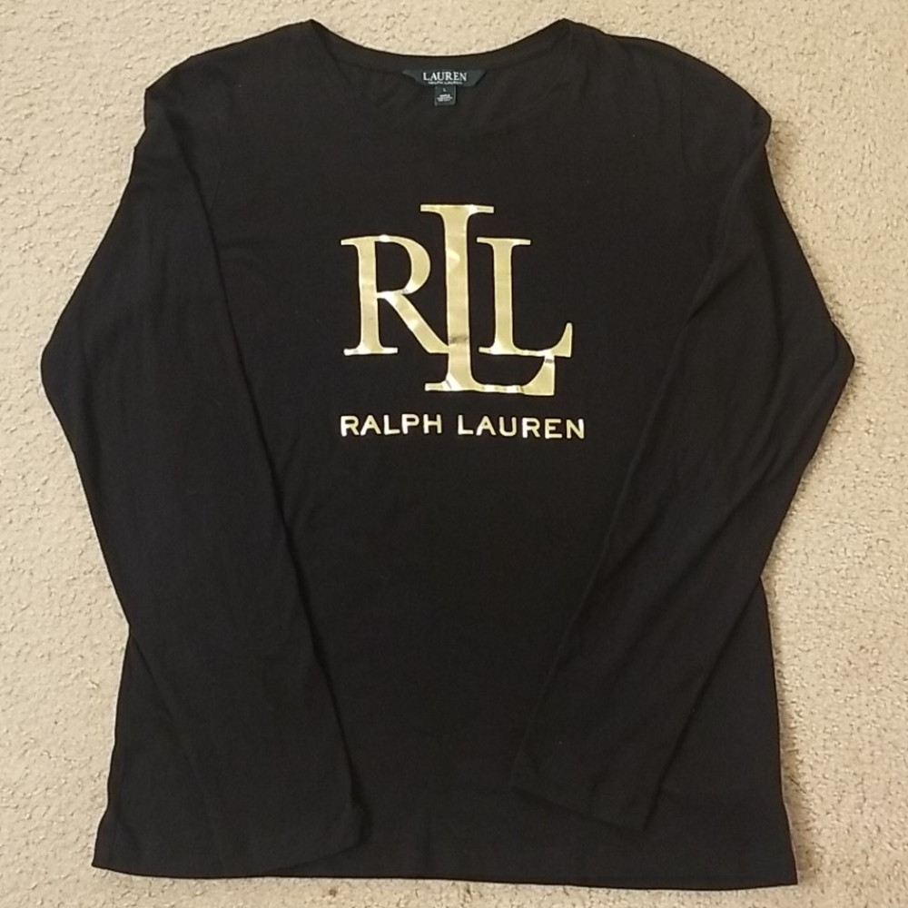 Ralph Lauren black long sleeve shirt